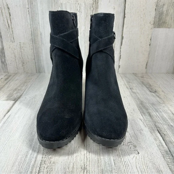 Blondo Tamzin Waterproof Bootie in Black Suede #964 - Picture 4 of 12